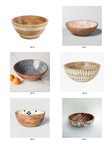 Large Curved Wooden <b>Noodles</b> Bowl Japandi Style Real Acacia Pasta <b>Noodles</b> Bowl Reusable Waterproof Food Serving Bowls With Logo - Product Image 4