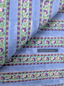Tela Étnica a Rayas Ligera, 100% Algodón Tejido, Textil de Jaipur al por Mayor para Ropa de Niñas y Niños - Product Image 4