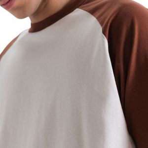 Men's 100% Cotton <b>Raglan</b> Sleeve <b>T</b> <b>Shirt</b> O Neck Short Sleeve Casual Tee Blank Pattern Custom Logo Streetwear Wholesale - Product Image 3