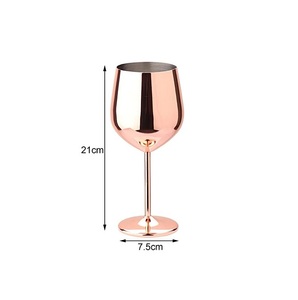 Luxury Copper Cocktail <b>Glass</b> 170mm Height Long Stem Modern Design Party <b>Goblet</b> Round Base Metal Wine <b>Glass</b> Home Wine <b>Glass</b> - Product Image 5