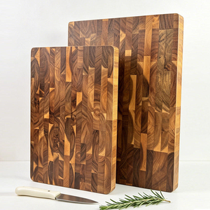 Planche à découper en bois d'acacia massif de qualité supérieure, extra large et épaisse, à grain de bois transversal, pour la cuisine (vente en gros) - Product Image 6
