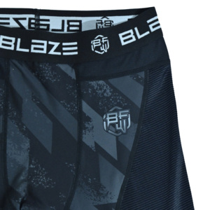 Blaze Fight Wear Men's Compression Pants <b>Polyester</b> Four-Way Stretch Quick Dry Eco-Friendly Leggings Sports Running Football - Product Image 6