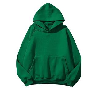 Sudadera con capucha lisa de diseño en blanco con logotipo personalizado al por mayor para hombre y mujer, ropa de calle, Sudadera con capucha lisa de gran tamaño - Product Image 1