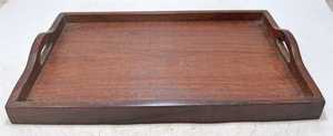 Deluxe Natural Wood Lacquered Solid Tea Tray Minimalist Eco Dishwasher <b>Microwave</b> Safe Food Contact Tea Serving Tray Catering - Product Image 2