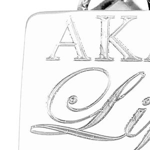 Collier Pendentif AKA Silver Life pour Femme – Design Élégant Inspiré des Sororités – Bijou de Luxe Tendance – Pendentif Classique et Tendance - Product Image 6