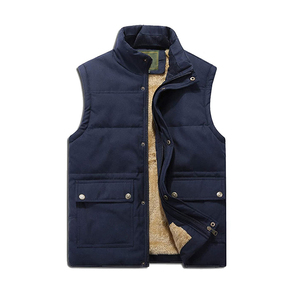 Men's Puffer Vest Casual Style Winter clothes padded waistcoat sleeveless jacket <b>Top</b> Product Custom Made Men's Puffer Vest - Product Image 1