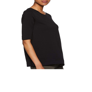 เสื้อยืดผ้าฝ้าย 100% แบบสบายๆ ระบายอากาศได้ดี เป็นมิตรกับสิ่งแวดล้อม ไม่ยับ ไม่หด สำหรับผู้หญิงไซส์ใหญ่ ขายส่ง - Product Image 2