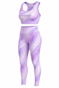 Conjuntos Deportivos de 2 Piezas para Gimnasio y Fitness, 22 Colores Populares, Ropa Deportiva Sólida, Transpirable, de Secado Rápido, para Yoga, Cintura Elástica para Mujer - Product Image 2