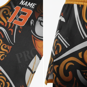 Tenue d'équipe de basketball personnalisable (couleur et taille) – Maillot sans manches et short respirants pour hommes et enfants - Product Image 4