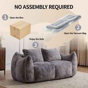 Divano Pouf Gigante Ultra Morbido e Soffice per Interni, Poltrona Oversize per Soggiorno, Chaise Longue con Imbottitura in EPS per Adulti - Product Image 6