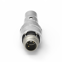Nian-Yeong WP-02M2-103-11 WP M12(M) 2PIN A-Coded Inner Push Pull Molded with Cable IP67 Waterproof 4A 250V Usage Industriel