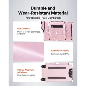 Borsa da ballo con ruote da 29 pollici con porta USB, appendiabiti regolabile e protezione della privacy, appendiabiti regolabile in altezza - Product Image 6