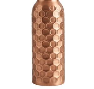Bouteille d'eau en cuivre, dernier style, design martelé, finition brillante, pour boisson, jus, hôtel, cuisine, table, réutilisable - Product Image 3