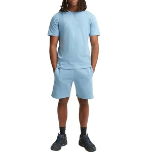 Nouveau logo personnalisé ensemble streetwear d'été décontracté t-shirt et short pour hommes ensembles courts de haute qualité pour hommes matériau respirant - Product Image 1