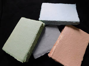 Handmade Specialty <b>Paper</b> with Deckle Edging Compatible for Screen <b>Printing</b> - Product Image 2