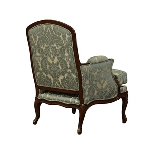 เก้าอี้ทานข้าวทรงอาร์มแชร์ไม้มะฮอกกานี รุ่นรอยัลอิมไพร์ พร้อมผ้าหุ้ม 0304437 - Product Image 4