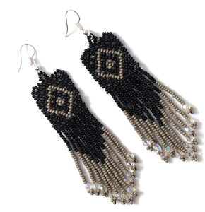 Boucles d'oreilles à franges perlées de haute qualité, bijoux à pampilles blanches, rouges et dorées, pour fêtes - Product Image 5