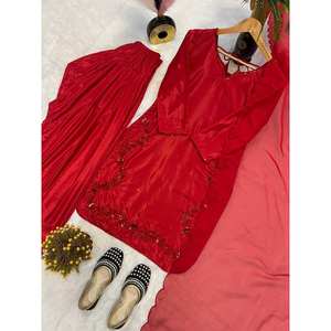 Top de ropa de fiesta de diseñador indio y pakistaní con parte inferior y Dupatta para un aspecto elegante - Product Image 6