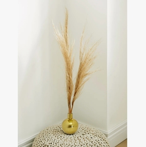 Jarrón Esférico de Metal Dorado - Recipiente Redondo para Decoración Moderna de Mesa, Estante y Exhibición de Lujo en el Hogar - Product Image 2