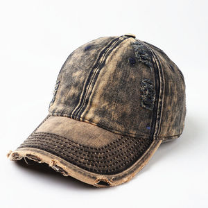 หมวกเบสบอลยีนส์ฟอกสีสไตล์วินเทจสำหรับทุกเพศ ฤดูใบไม้ผลิ/ฤดูร้อน - ดีไซน์เรียบหรูสีพื้น - ป้องกันแสงแดดสำหรับกิจกรรมกลางแจ้ง พร้อมโลโก้แบบกำหนดเอง - Product Image 4
