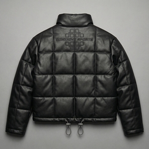 Blouson matelassé oversize zippé de qualité supérieure pour homme 2026 – Chaud, coupe-vent, col montant, logo frontal, personnalisable pour l'automne - Product Image 4