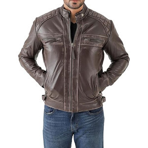 Vestes en cuir pour hommes sur mesure de qualité supérieure, fabriquées au Pakistan, très populaires - Product Image 2