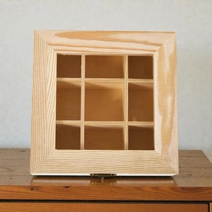 Organizador de Relojes de Madera de Pino Natural Sólido, 9 Ranuras, Moderno, Minimalista, Ecológico, Duradero, Caja de Almacenamiento para Decoración del Hogar - Product Image 1