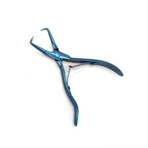 <b>Micro</b> Bead Stainless Steel Hair <b>Extension</b> Pliers with Long Handle for Bead Removal Hair <b>Extension</b> Pliers Metal Blue - Product Image 1