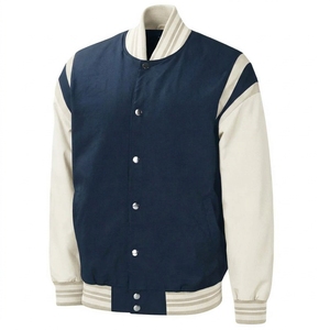 Veste de baseball personnalisée pour homme en molleton et coton, style universitaire, faible MOQ, livraison rapide, pour lycée - Product Image 3