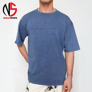 เสื้อยืดผู้ชายไซส์ใหญ่ คอตตอน 100% สไตล์วินเทจ ย้อมสีแบบแอซิด พิมพ์ลาย NURAK ทรงหลวม คุณภาพสูง รุ่นสั่งทำพิเศษ ปี 2026 - Product Image 5