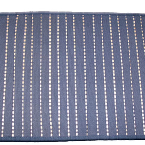 Striped Woven jute <b>Table</b> Mat in <b>Green</b> and Blue Shades bamboo designer dining <b>table</b> mats and <b>runners</b> 4 seater - Product Image 1