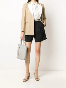 Blazer Entallado de Doble Botonadura con Cuello de Solapa y Mangas Largas en Color Contrastante, Diseño Personalizado para Mujer - Product Image 2