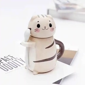 Mug en céramique mignon de style dessin animé, idéal pour les cafés, les bureaux et les maisons, mug adorable au design charmant qui ajoute du plaisir aux routines quotidiennes. - Product Image 6