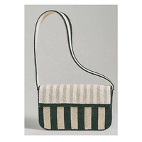 Nouvel Arrivage Sac à Bandoulière Brodé de Perles en Verre pour Femme, Doublure en Coton, Fermeture Magnétique, Sangle Unique, pour Téléphone, Clés, Cartes et Maquillage