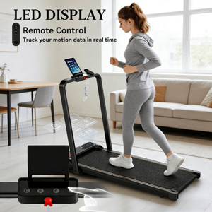 Tapis Roulant Pieghevole per Casa (Peso Utente Massimo 120kg, Piegatura Manuale, Test Frequenza Cardiaca, Materiale ABS, Fitness Domestico) - Product Image 5