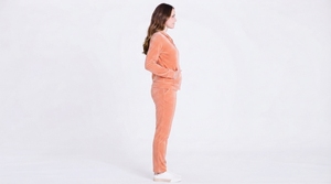 Ensemble sweat à capuche zippé décontracté et pantalon droit assorti pour femme – Vente en gros - Product Image 5