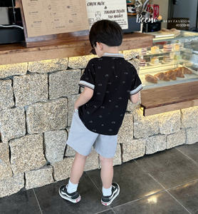 Camiseta Polo de Manga Corta y Pantalones Cortos para Niños, Ropa Casual de Verano para Niños Pequeños, Estilo Caballero para la Escuela y el Hogar - Product Image 5