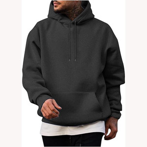 Sweat à capuche unisexe tendance automne-hiver, vêtements de sport chauds, logo brodé, badge personnalisé, pull contrasté, couleurs contrastées, motif uni - Product Image 3