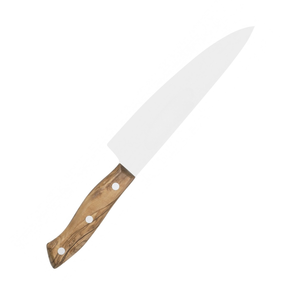 Couteaux de chef professionnels avec manche en bois naturel et trois rivets métalliques pour la découpe des légumes et la préparation quotidienne des repas - Product Image 3