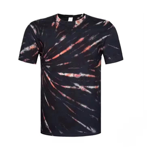 Camisetas Tie Dye para Hombre, Diseño Exclusivo, 100% Algodón Tejido, Color Sólido, Transpirables, Manga Corta, en Venta - Product Image 1