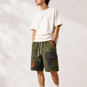 Wholesale Prices Quick-Drying Men Casual Cargo Shorts Lightweight Drawstring Waist Men Cargo Shorts For Sale - Product Image 5