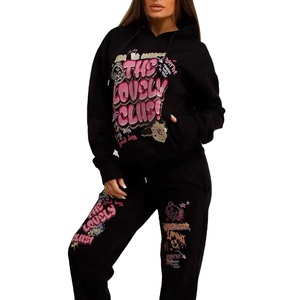 Ensemble de survêtement pour homme, style streetwear, à capuche, uni, 100% coton, respirant, séchage rapide, couleur personnalisée, directement de l'usine - Product Image 1