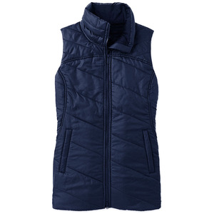 Gilet matelassé sans manches pour femme, thermique, décontracté, avec fermeture éclair, léger, en toile, rembourrage en coton doux, vêtement d'extérieur tendance - Product Image 3