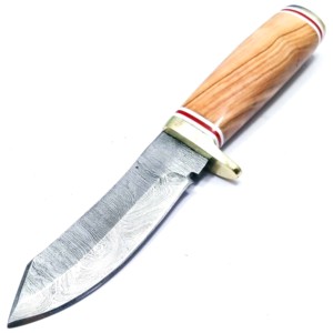 Durable Multi Usage Damascus Steel Blade Kitchen Fixed Blade Knife - Product Image 1