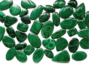 Hermoso diseño de patrón, cabujón de malaquita, piedra suelta de distribuidor mayorista. - Product Image 4