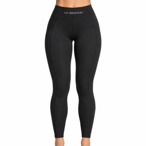Leggings pour femmes à séchage rapide, nouveau design, couleur unique, taille haute, style décontracté, leggings pour femmes à prix abordable avec logo personnalisé - Product Image 4