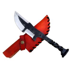 Couteau médiéval de haute qualité, forgé à la main en acier à haute teneur en carbone, style antique, couteau utilitaire médiéval à lame pleine, avec étui en cuir - Product Image 1