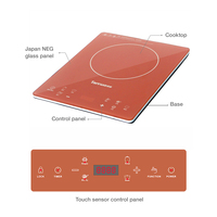 Plaque de cuisson à induction super mince 2200w avec table de cuisson à induction intelligente KC