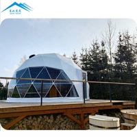 Dôme en Polycarbonate naturel, tente igloo chauffante, avec projecteur