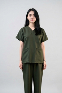 Ensemble de Blouses Médicales d'Été Direct Usine – Uniformes Élastiques pour Médecins, Infirmières et Cliniques - Product Image 6